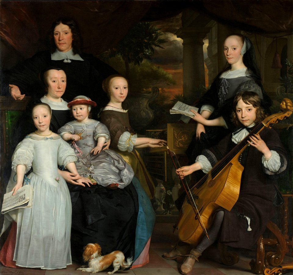 David Leeuw met zijn gezin Rijksmuseum SK-A-1972