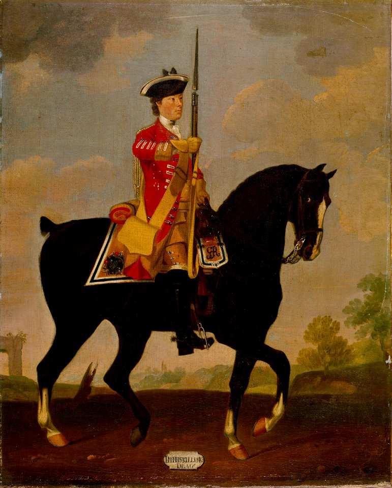 David Morier (1705^-70) - Private, 6th Inniskilling Dragoons, 1751. - RCIN 401504 - Royal Collection