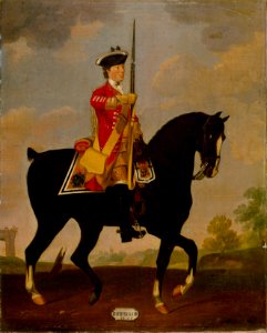 David Morier (1705^-70) - Private, 6th Inniskilling Dragoons, 1751. - RCIN 401504 - Royal Collection