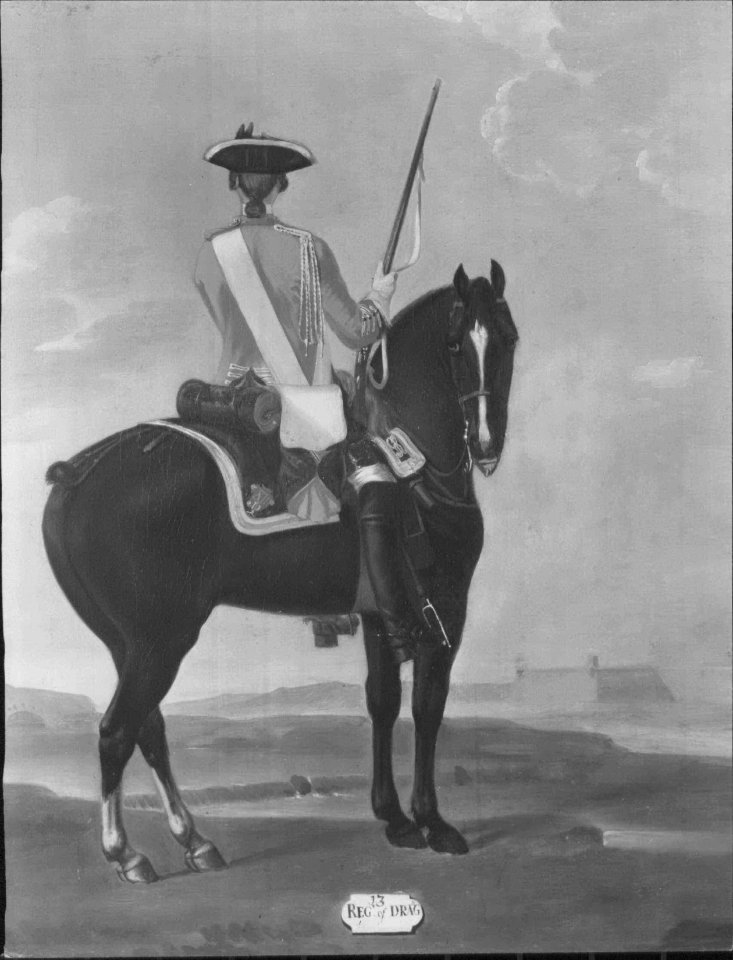 David Morier (1705^-70) - Private, 13th Dragoons, 1751 - RCIN 401512 - Royal Collection