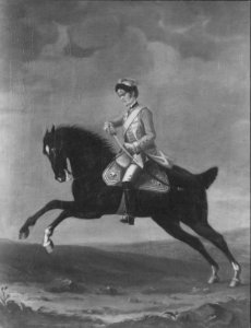 David Morier (1705^-70) - Private, 17th Light Dragoons - RCIN 406826 - Royal Collection