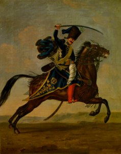 David Morier (1705^-70) - Private, Regiment of Hussars 'Kalnoky' - RCIN 406850 - Royal Collection