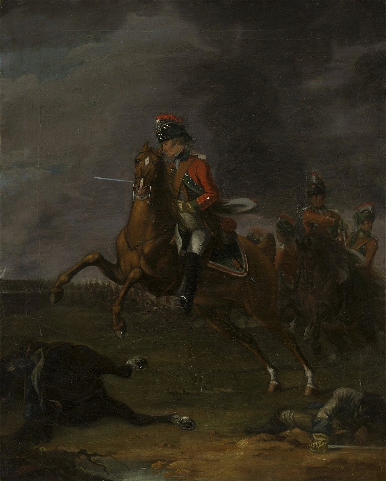 David Morier (1705^-70) - Battle Scene, 15th Light Dragoons - RCIN 406830 - Royal Collection