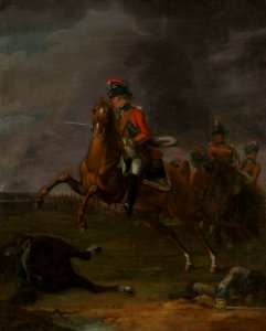 David Morier (1705^-70) - Battle Scene, 15th Light Dragoons - RCIN 406830 - Royal Collection