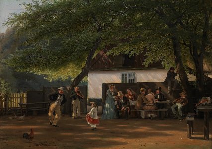 David Monies - A Coffee Party at a Gamekeeper's House - KMS740 - Statens Museum for Kunst