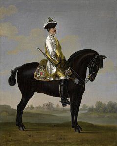 David Morier (1705^-70) - Private, Regiment of Horse 1A Leib Regiment - RCIN 406848 - Royal Collection
