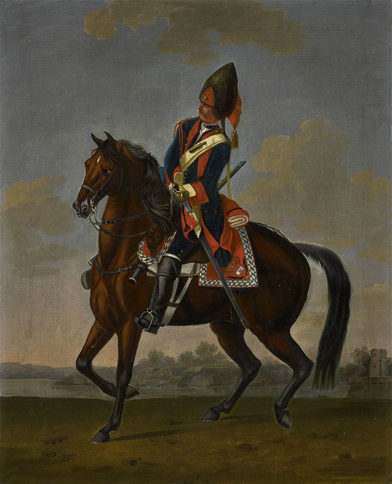 David Morier (1705^-70) - Grenadier, Regiment of Dragoons Althann - RCIN 406855 - Royal Collection