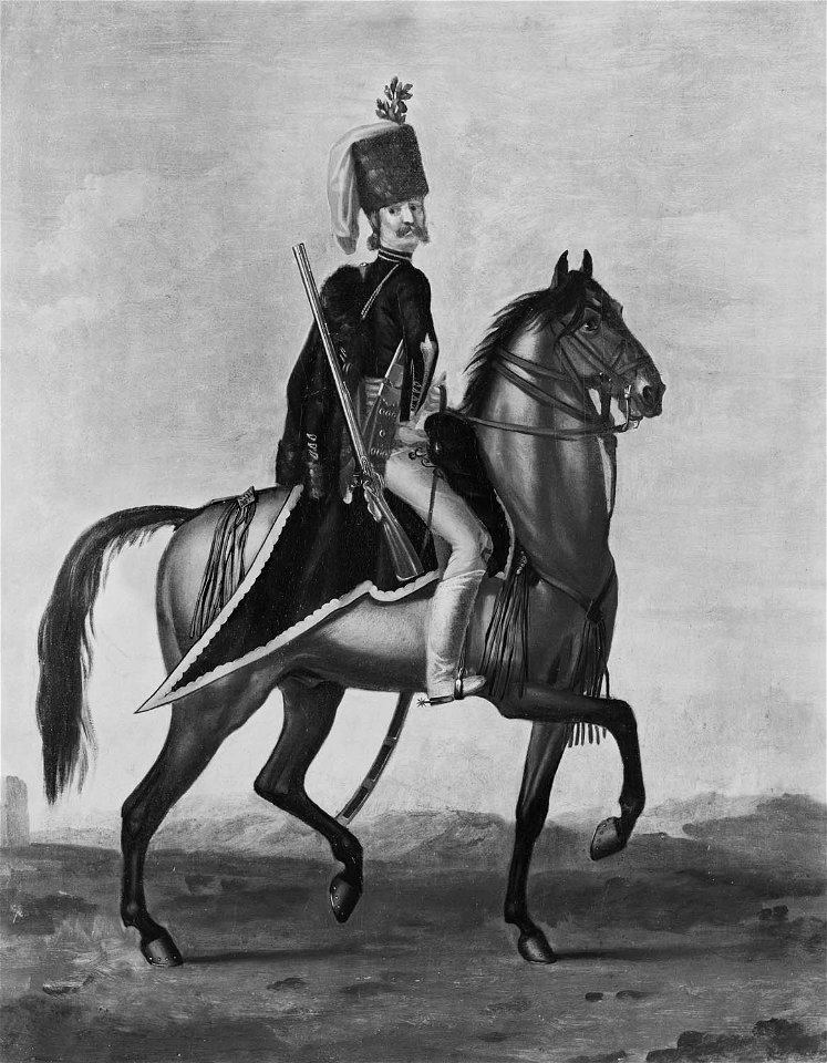 David Morier (1705^-70) - Private, Regiment of Hussars Ghilang or Beleznay - RCIN 406858 - Royal Collection