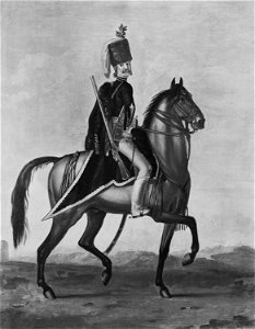 David Morier (1705^-70) - Private, Regiment of Hussars Ghilang or Beleznay - RCIN 406858 - Royal Collection