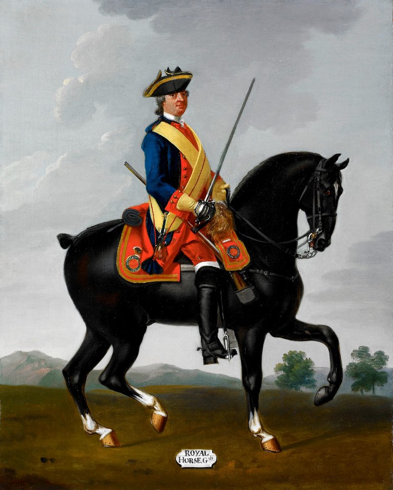 David Morier (1705^-70) - Private, Royal Horse Guards (The Blues), 1751 - RCIN 401505 - Royal Collection