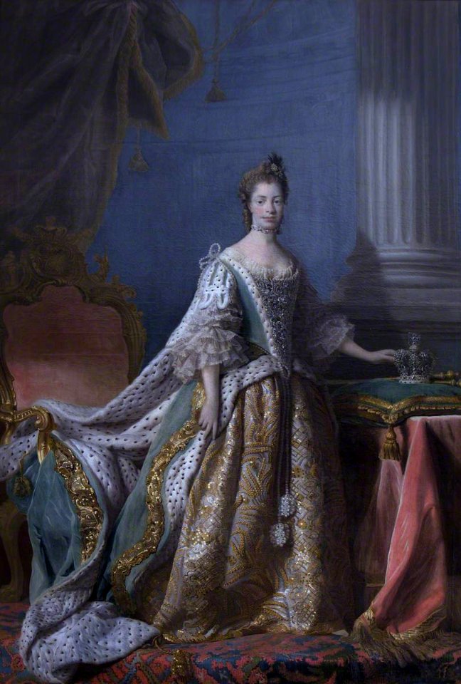 David Martin (1737-1797) - Charlotte Sophia of Mecklenburg-Strelitz (1744–1818) (after Allan Ramsay) - 355507 - National Trust