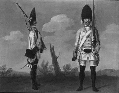 David Morier (1705^-70) - Grenadiers, two Unidentified Infantry Regiments - RCIN 406865 - Royal Collection
