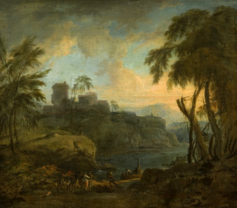 David Richter d. Ä. - Ideale Landschaft (Abendstimmung) - 4168 - Kunsthistorisches Museum