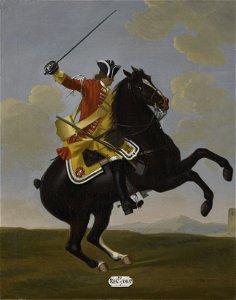 David Morier (1705^-70) - Private, 10th Dragoons, 1751 - RCIN 405600 - Royal Collection