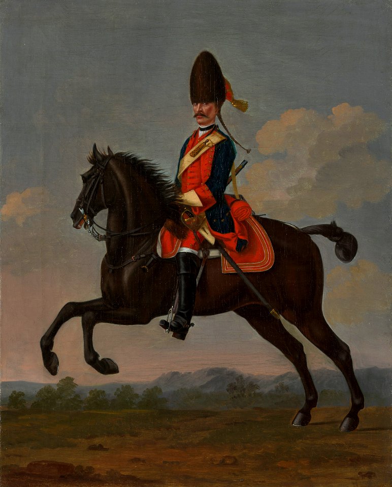 David Morier (1705^-70) - Grenadier, Regiment of Dragoons Liechtenstein - RCIN 406827 - Royal Collection