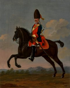 David Morier (1705^-70) - Grenadier, Regiment of Dragoons Liechtenstein - RCIN 406827 - Royal Collection