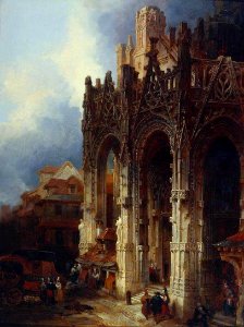 David Roberts (1796-1864) - The Porch of St Maclou, Rouen - N02956 - National Gallery