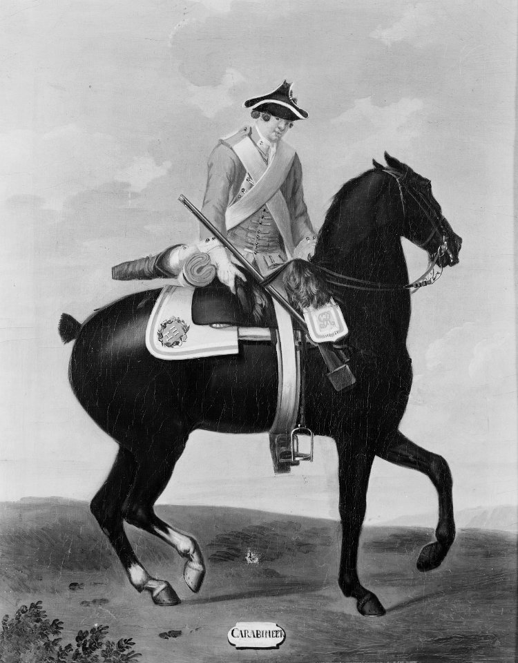 David Morier (1705^-70) - Private, 3rd Horse - RCIN 400732 - Royal Collection