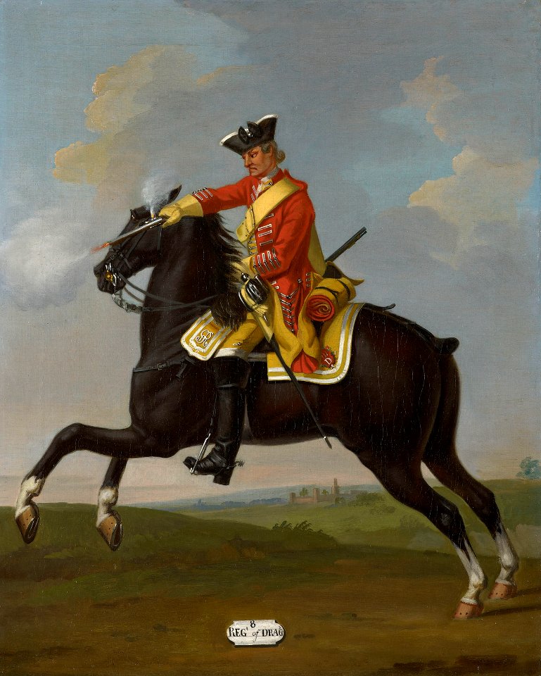 David Morier (1705^-70) - Private, 8th Dragoons, 1751 - RCIN 405602 - Royal Collection