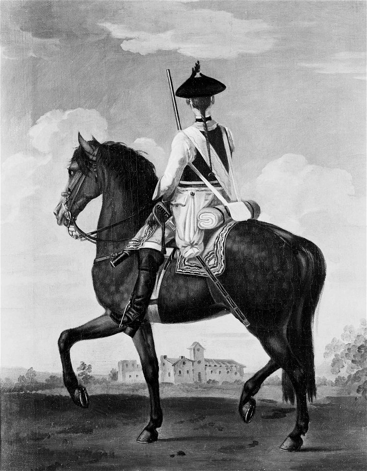David Morier (1705^-70) - Private, 11th Regiment of Cuirassiers Bentheim - RCIN 404293 - Royal Collection