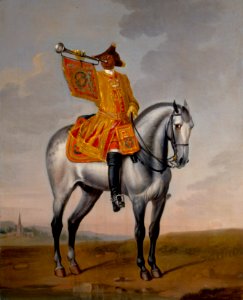 David Morier (1705^-70) - Trumpeter, 1st Troop of Horse Guards - RCIN 405592 - Royal Collection
