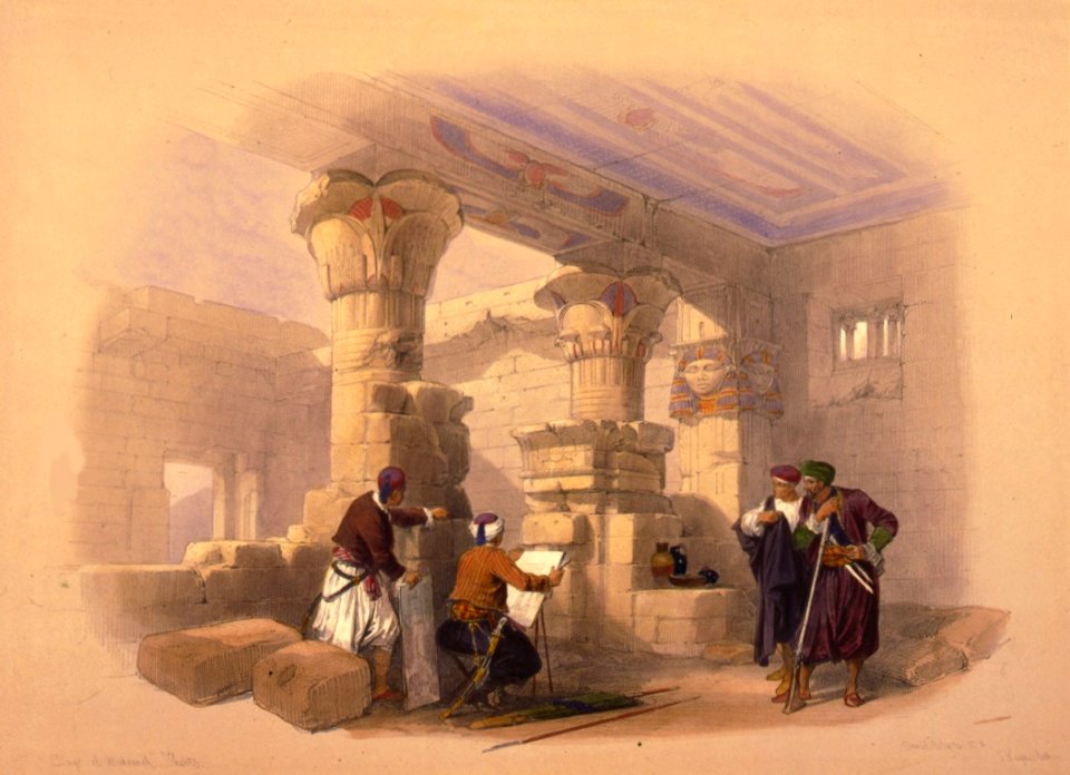 David Roberts Dayr el Medeeneh–Thebes