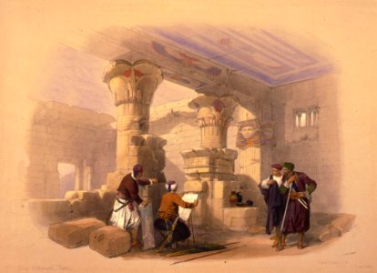 David Roberts Dayr el Medeeneh–Thebes