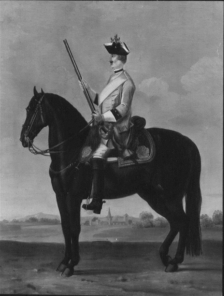 David Morier (1705^-70) - Private, Regiment of Horse 2A Montigny - RCIN 406838 - Royal Collection