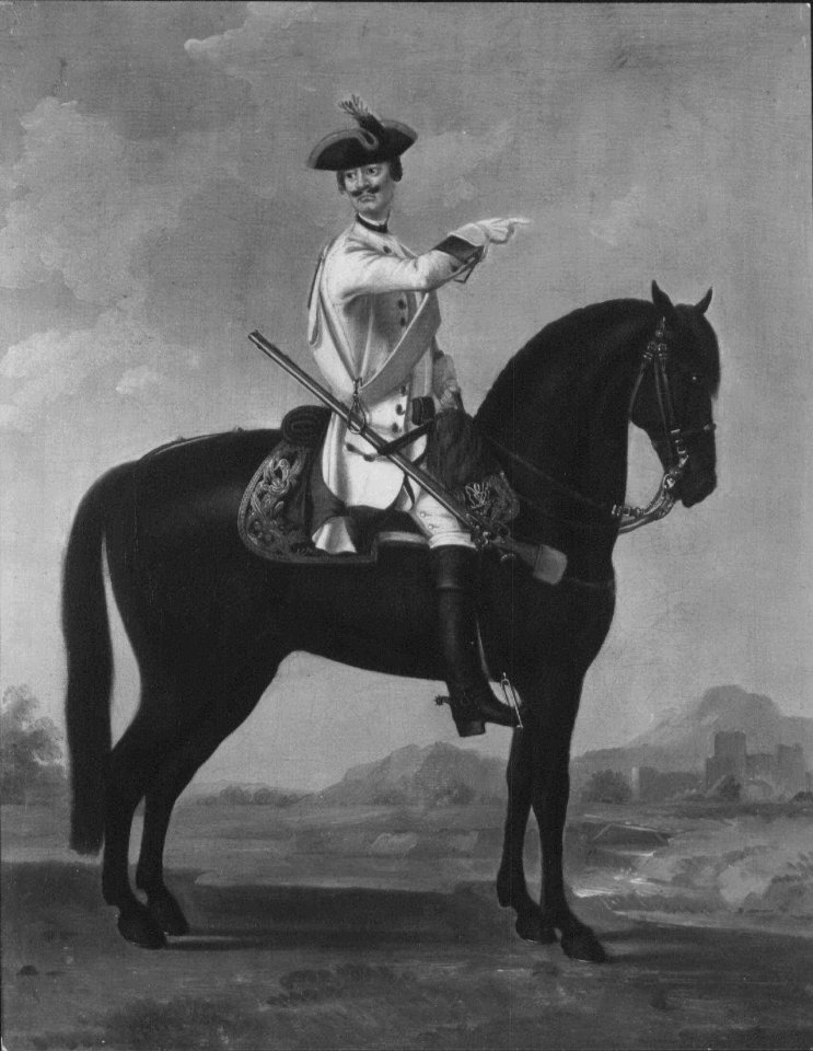 David Morier (1705^-70) - Private, Regiment of horse 4A Schulzen - RCIN 406824 - Royal Collection