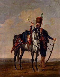 David Morier (1705^-70) - Private, Regiment of Hussars 'Karoly' - RCIN 406840 - Royal Collection