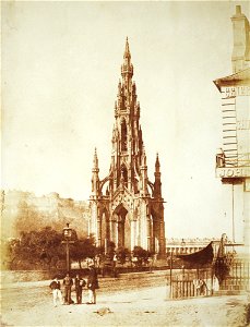 David Octavius Hill and Robert Adamson - The Scott Monument, Edinburgh - Google Art Project