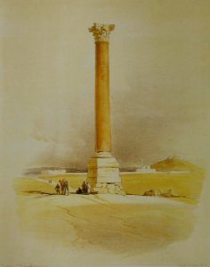 David Roberts pompejus column. Free illustration for personal and commercial use.