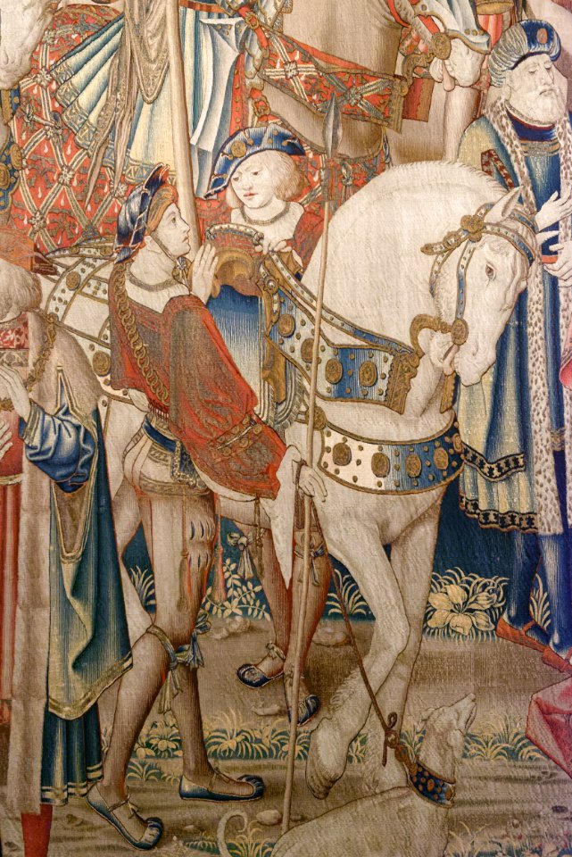David receiving the badges from David and Bathsheba MNRenaissance E.Cl.1621 n01
