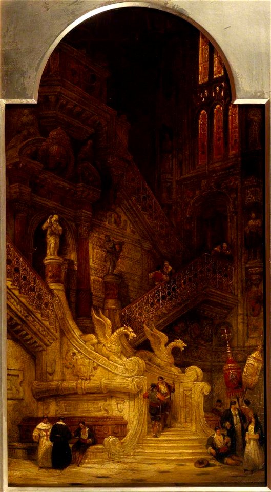 David Roberts (1796-1864) - Entrance to the North Transept, Cathedral of Burgos - N00400 - National Gallery