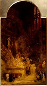 David Roberts (1796-1864) - Entrance to the North Transept, Cathedral of Burgos - N00400 - National Gallery