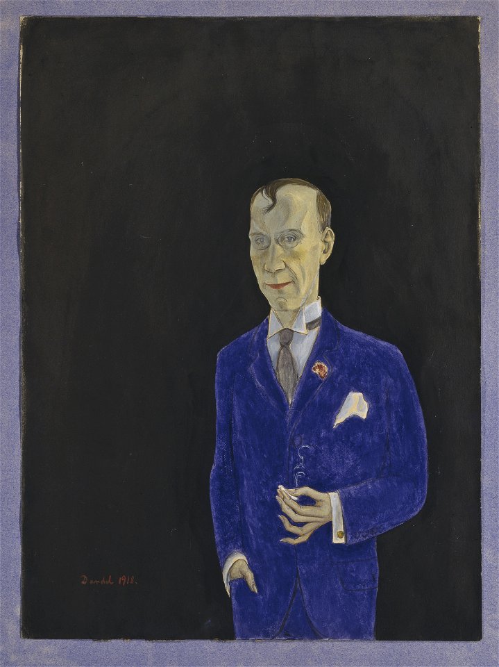 David Sprengel, 1880-1941, skribent, kritiker (Nils von Dardel) - Nationalmuseum - 16996