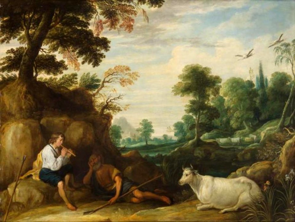 David Teniers (I) - Mercurius fluitspelend voor Argus - GG 745 - Kunsthistorisches Museum