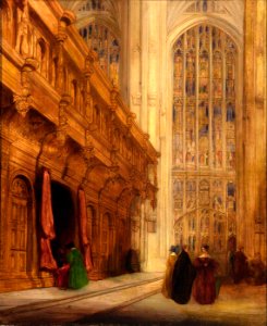 David Roberts - King's College Chapel-Cambridge - 1956.11.48 - Smithsonian American Art Museum