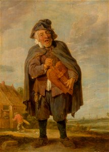 David Teniers (II) - Music making with a barrel organ