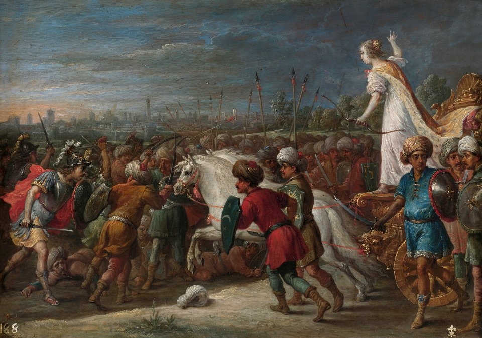 David Teniers (II) - Armida in the battle against the Saracens