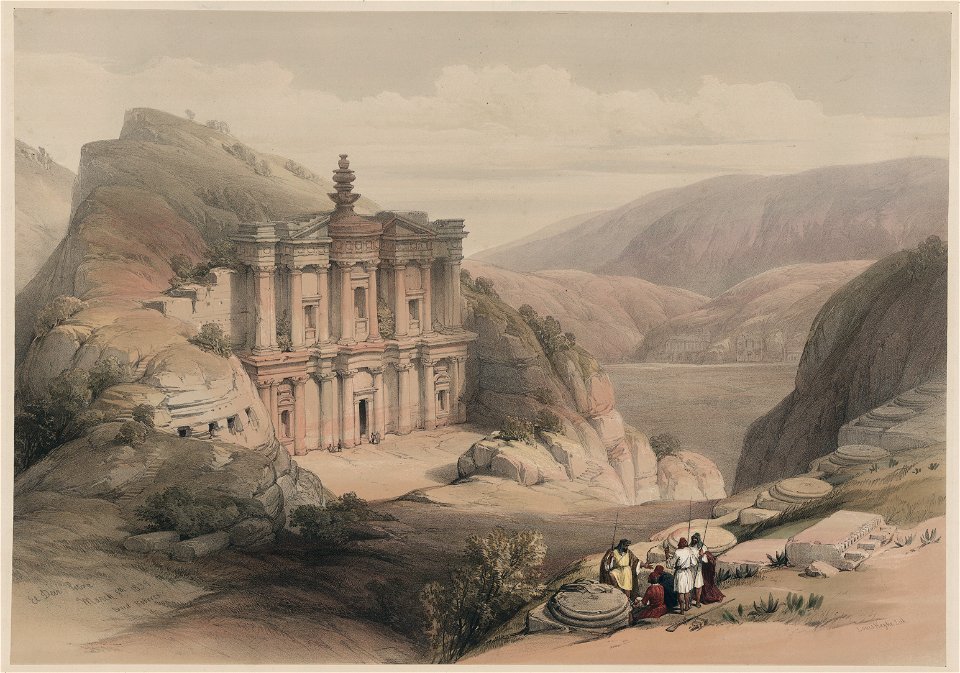 David Roberts-El Deir, Petra (March 8 1839)