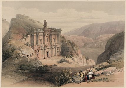 David Roberts-El Deir, Petra (March 8 1839)
