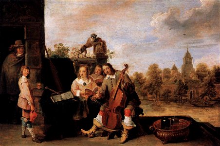 David Teniers (II) - The Painter and His Family - WGA22077