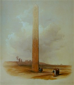 David Roberts Obelisk of On. Free illustration for personal and commercial use.