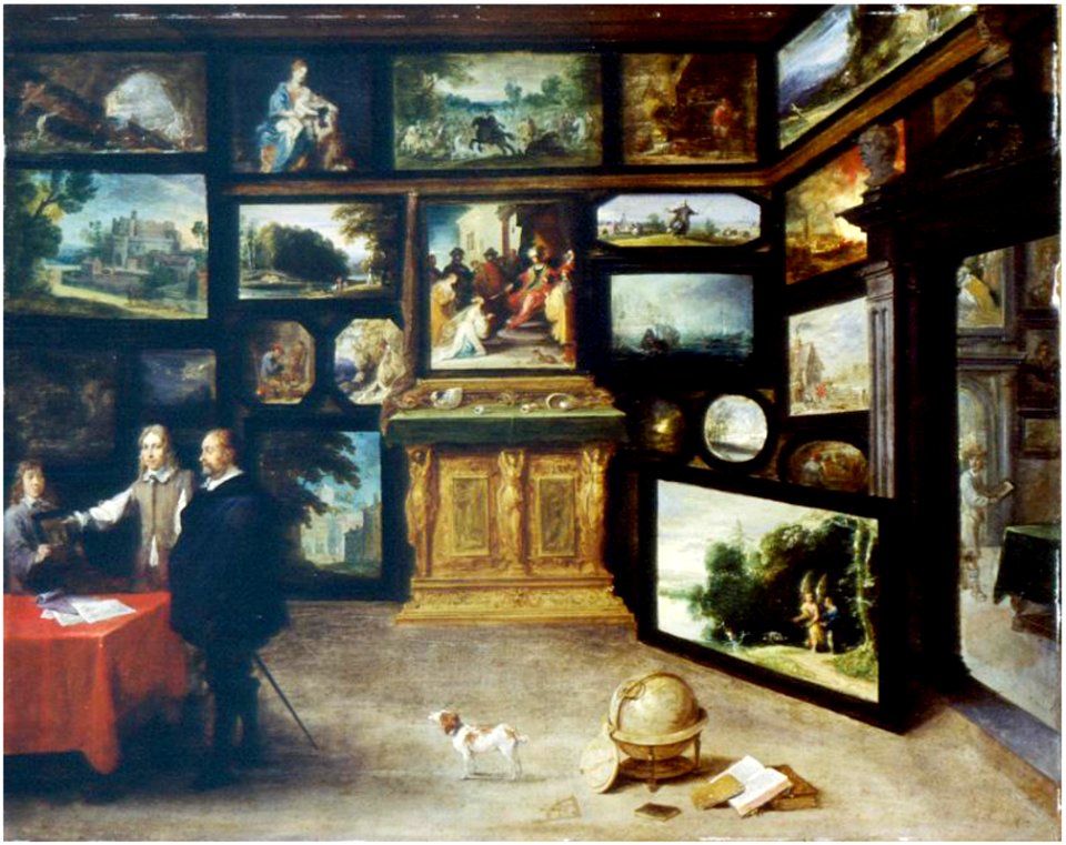 David Teniers (II) - The interior of a picture gallery