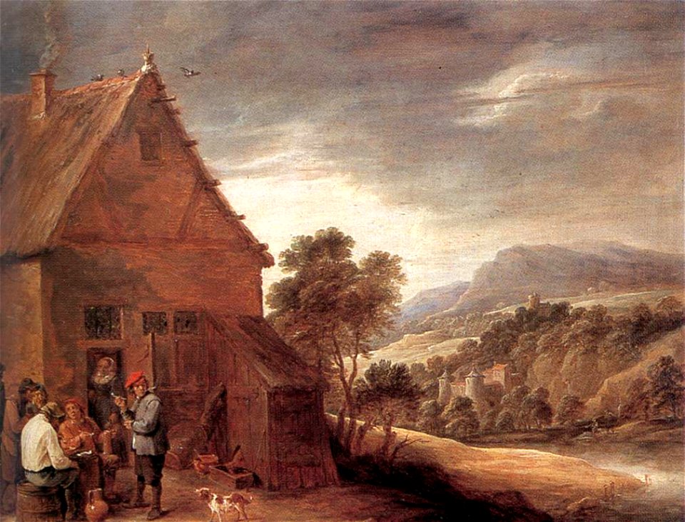 David Teniers (II) - Before the Inn - WGA22085
