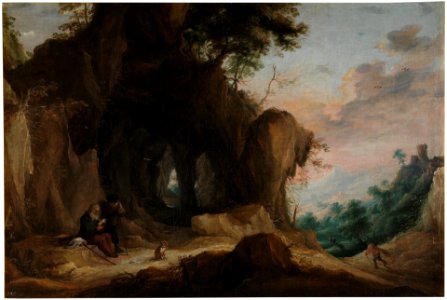 David Teniers (II) - Landsape with an hermit