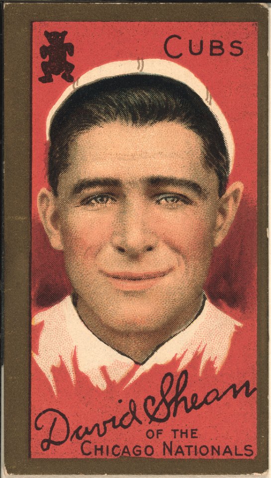 David Shean, Chicago Cubs, baseball card portrait LCCN2008677469