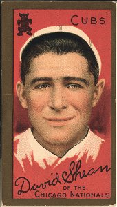 David Shean, Chicago Cubs, baseball card portrait LCCN2008677469
