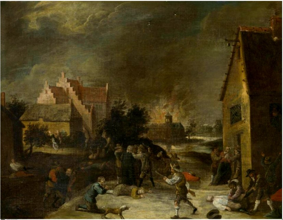 David Teniers (II) - Pillage of a village